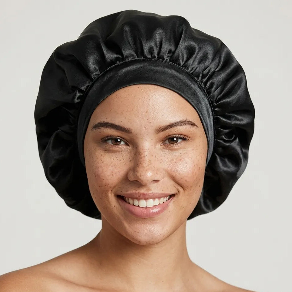 Bonnet de nuit en soie de mûrier