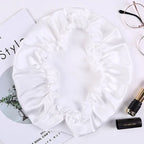 Bonnet de nuit cheveux courts en soie de mûrier