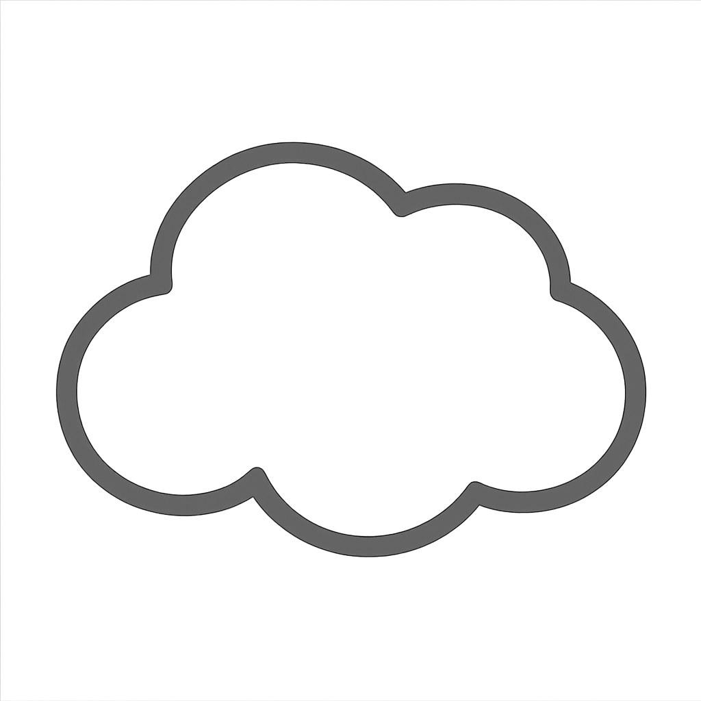 Icône représentant un nuage stylisé pour évoquer la légèreté et le confort